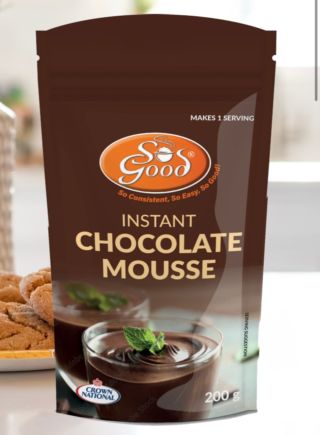 CHOCOLATE MOUSSE - makes 4 cups