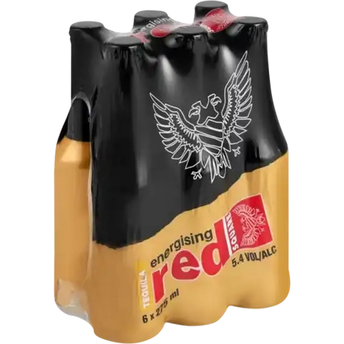 Red Square Energising Tequila Bottles 6 x 275ml