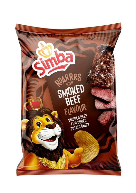 *Voetstoots* Simba Smoked Beef Chips 120g