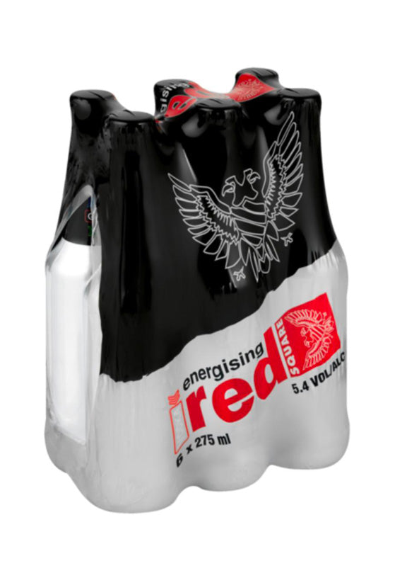 Red Square Energising Vodka Bottles 6 x 275ml