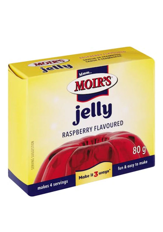 Moir's Raspberry Flavoured Jelly 80g